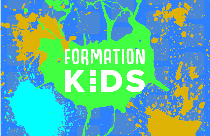 Formation kids logo splatter art